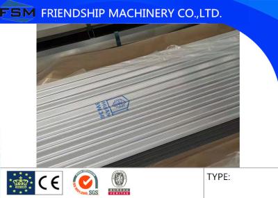 China Hoja de acero galvanizada sumergida caliente de la onda acanalada, anchura acanalada de la hoja de acero 800m m en venta