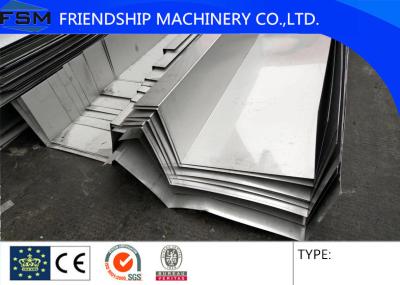 China Silver Galvanized Steel Bending Gutter For Metal Building Materials Width 300mm for sale