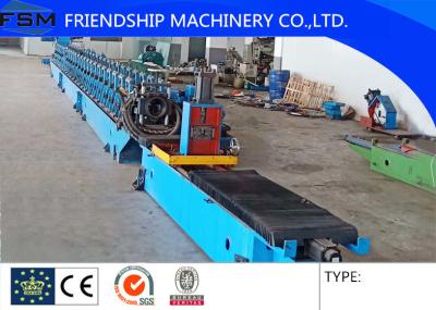 China Photovoltaic Support Racking Roll Forming Machine With Tracking Cutting , Low Noise Solar Truck for sale