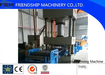 China Guardrail 3 Waves Roll Forming Machinery With Automatic Stacker for sale