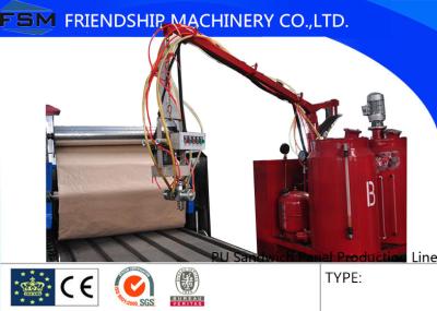 China Discontinuous PU Sandwich Panel Production Line Press Machine And Foam Machine for sale