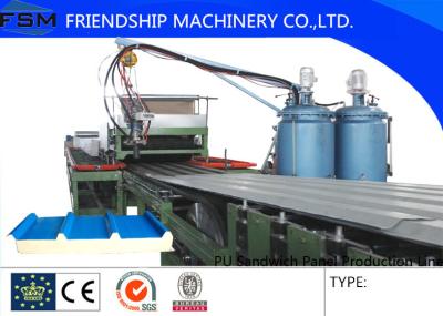 China High Speed Pu Sandwich Panel Line , Roll Forming Machinery for sale