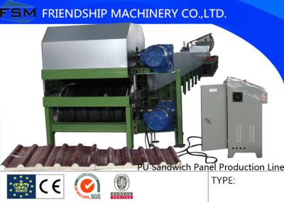 China PU Sandwich Panel Discontinuous Production Line  Layers  Steel And Polyurethane for sale