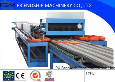 China Automatic Continuous PU Sandwich Panel Production Line For 25mm - 100mm Thickness PU Foam for sale