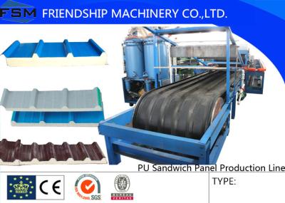 China JF100 Type PU Sandwich Panel Production Line For 30-200mm for sale