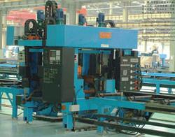China SKJ Roll Forming Machinery / Flame Cutting And Locking Machine for sale