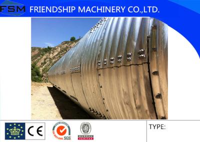 China 3 Phase Galvanized Steel Silo Roll Forming Machine 380V 50Hz 15 T for sale
