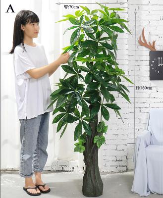 China Decorative Plastic Artificial Green Plants Fake Home Wedding Garden Bonsai Trees for sale