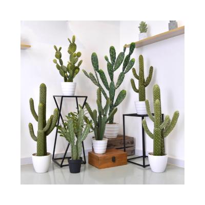 China Large Simulated Cactus Bonsai Plant For Home Office Decoration for sale