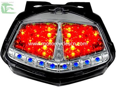 China LED Tail Lamp Color Motorcycle  Parts Red ABS Parking Lights KAWASAKI ER-6N for sale