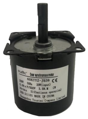 China Synchronous Gear Motor 5-100RPM- AC Motor 220v CE Approval - BBQ Application for sale