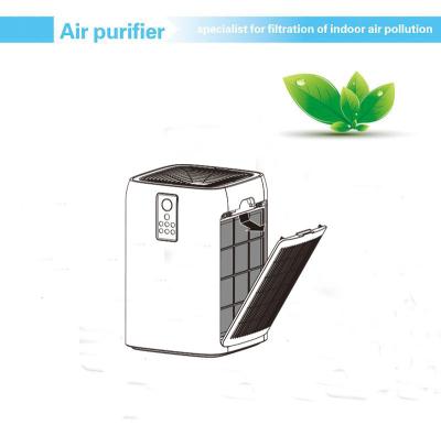 China OEM Wifi 680m3/H 60w Room Ionizer Air Purifier for sale