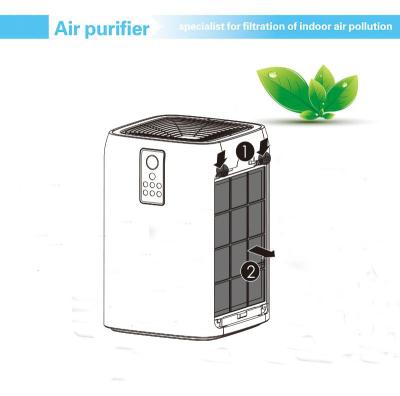 China PM2.5 60w 680m3/H Air Filter Cleaner For Baby Room for sale