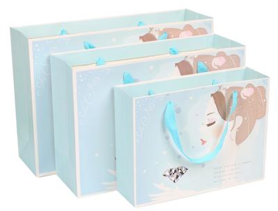 China Material de papel elegante do papel de arte dos sacos de compras algum logotipo disponível à venda