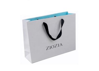 China Biodegradable Plain White Carrier Bags Non Toxic With Inner Other Color Design for sale