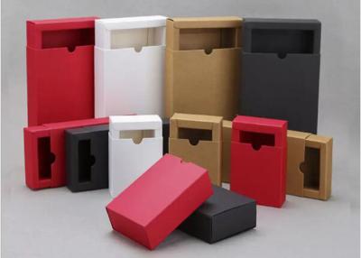 중국 직사각형 작은 Kraft 종이 선물 상자, 350g Kraft 종이 서랍 상자는 색깔을 주문을 받아서 만들었습니다 판매용