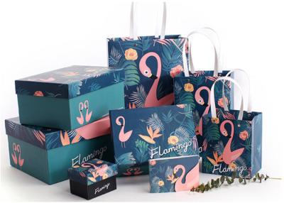 China Cartoon Flamingo Custom Printed Gift Boxes For Family / Advertising Promotion for sale