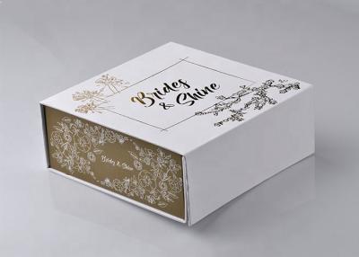 China Beautiful Custom Printed Gift Boxes Size 18 X 18 X 7.5cm With Surface Hot Stamping for sale