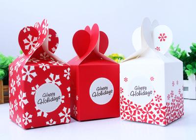 China Especial Shape Printed Presentation Boxes , Apple Gift Box For Christmas Eve for sale