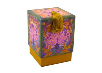 China Tassel Exquisite Luxury Candle Boxes , Candle Gift Box Handmade Non Toxic for sale