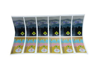 중국 Metllic 특별한 짜임새를 가진 레이저 홀로그램에 의하여 개인화되는 자동 접착 상표 판매용
