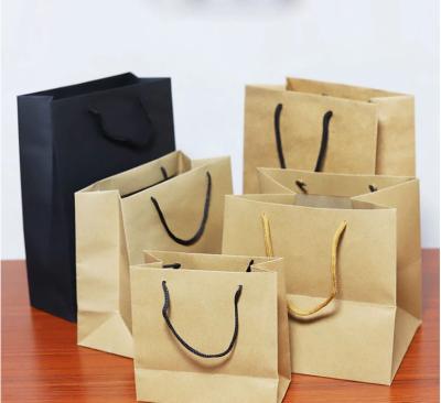 China High Durability Custom Printed Kraft Paper Bags Eco Friendly High Tear Resistance for sale