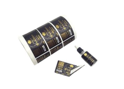 China Glossy Surface Custom Adhesive Labels UV / Screen Printing For Essential Oil Bottle for sale