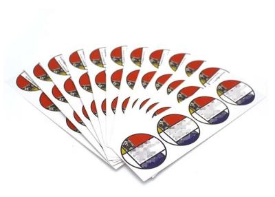 China Circle Self Adhesive Vinyl Stickers , Customised Sticky Labels Diameter 5 Cm for sale