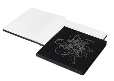 China Black Color Custom Printed Notebooks Square Shape A4 / A5 / A6 Size Available for sale