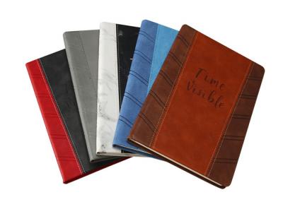 China PU Leather Custom Printed Notebooks 120 Sheets Wood - Free Paper Inner Pages for sale