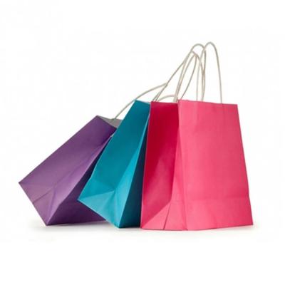 China Biodegradable Printed Kraft Paper Bags Plastic / Water Resistant Coatings Available for sale