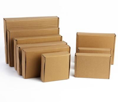 China Caja del cartón de Brown del papel de Kraft, grueso acanalado de encargo 0.23m m de las cajas en venta