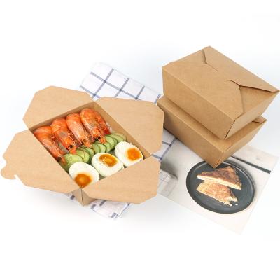 China Disposable Custom Food Boxes Tornable Edge Design Built In Lamination Leak Proof for sale