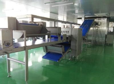 China Auto linha de produção de congelação do croissant com o depositante de 8 bocais para o croissant enchido à venda