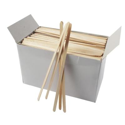 China FDA Disposable Coffee Wooden Stir Sticks 178mm With 1000pcs White Box Packing for sale