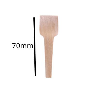 China 70mm Eco Friendly Disposable Wooden Utensils Mini Wooden Teaspoons 70mm for sale