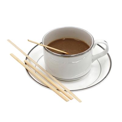 China 110x5x2mm Thick Bamboo Stirrer Sticks Wrapped Coffee Stirrers for sale
