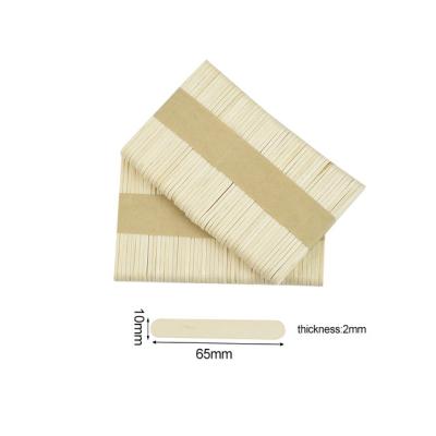 China ODM Natural Wooden Ice Cream Stick 65mm For Popsicle for sale