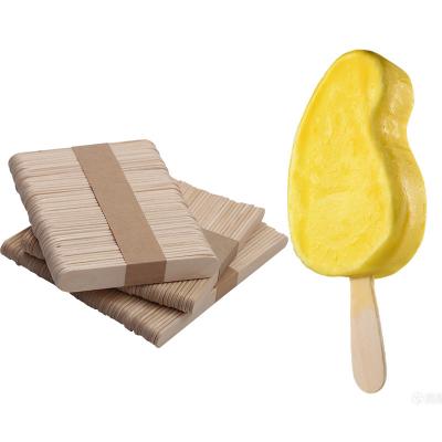 China Disposable Wood Timber Craft Bulk Popsicle Sticks For Ice Cream for sale