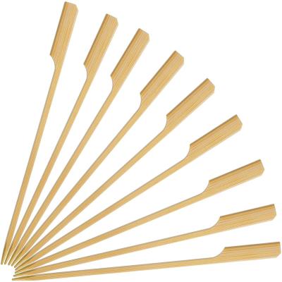 China Eco Friendly Disposable BBQ Bamboo Food Picks Skewers 12 Inch for sale
