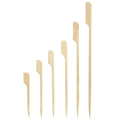 China 9cm Bamboo Paddle Pick Natural Wooden Kebab Sticks For Cocktails for sale