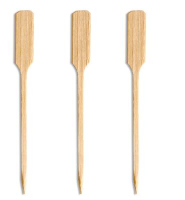 China 18cm Barbecue Skewers Paddle Bamboo Food Picks For Cocktail BBQ Party Supplies for sale