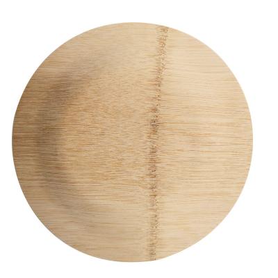 China 100% Organic Compostable Disposable Bamboo Leaf Plates 9 Inch for sale