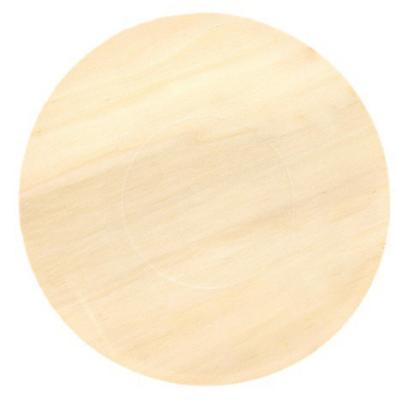 China 9 inch ODM Round Disposable Wood  Plates Bulk Tableware For Barbecue Birthday for sale