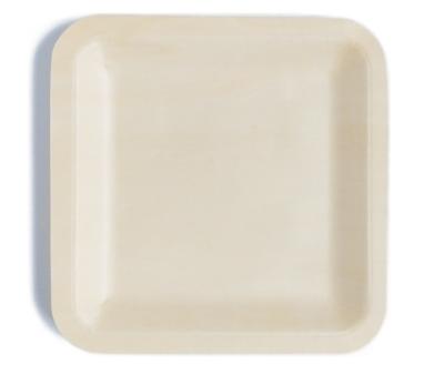 China 5.5inch Organic Disposable Bamboo Camping Plates For Catering Supplies for sale