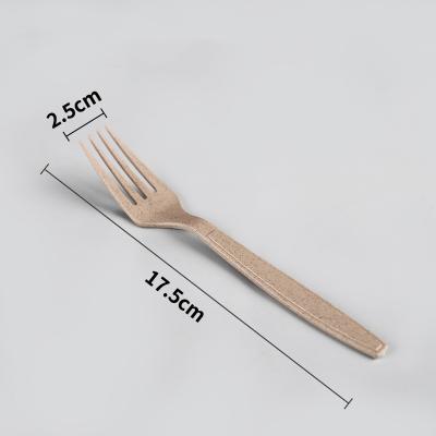 China 175mm Organic Wheat Fiber Disposable Knife Cutlery Eco Friendly For Travel for sale