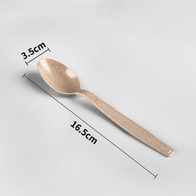 China Enviromentally 165 Mm Wheat Spoon For Catering Event 1/1000pcs for sale