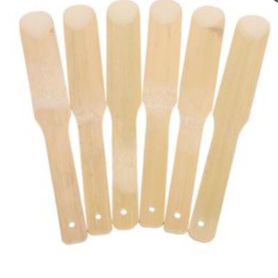China 18Cm Disposable Biodegradable Bamboo Stuffing Spoon For Dumpling Wonton Stirring for sale