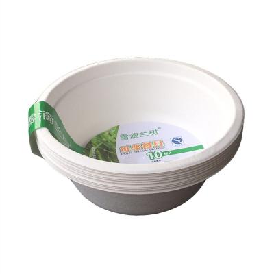 China Disposable Sugarcane Pulp Bowl Barbecue Household Picnic 17oz Disposable Bowl for sale