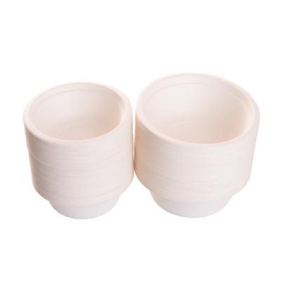 China 12oz Disposable Paper Bowl Round Household Outdoor Pulp Environmentally Friendly for sale
